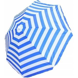 👉 Blauw wit Strandparasols blauw/wit 165 cm