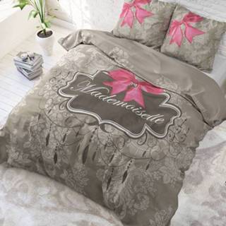 👉 Dekbedovertrek antraciet katoen DreamHouse Bedding Mademoiselle - 2-persoons (200 x 220 cm + 2 kussenslopen) 8720105636387