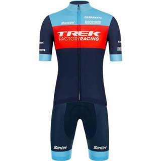 👉 TREK FACTORY RACING XC 2022 Set (fietsshirt + fietsbroek), voor heren, Fietskled