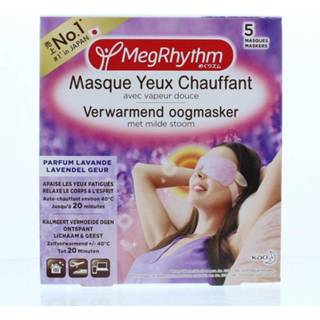 👉 Oogmasker lavendel Megrhythm Warm 5 stuks 4901301373397