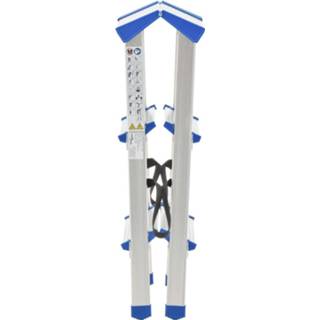 👉 Huishoudtrap aluminium active met 3 treden dubbelzijdig 67 cm 8720286053362