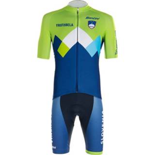 👉 Fietsshirt active fietskleding mannen SLOVEENS NATIONAAL TEAM 2021 Set (fietsshirt + fietsbroek), voor heren, Fietskle 4260663998045