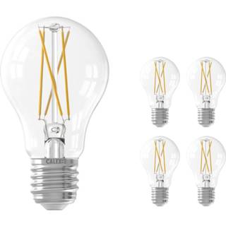 👉 Standaard LED Voordeelpak 5x Calex Smart Lamp E27 7W 806lm 1800-3000K CCT Gloeilamp | Tuya Wi-Fi 8719157029377