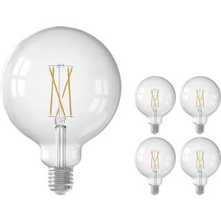 👉 Gloeilamp Voordeelpak 5x Calex Smart Globe G125 E27 7,5W 1055lm 1800-3000K CCT | Tuya Wi-Fi 8719157029612