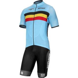 👉 Fietsshirt active mannen BELGISCH NATIONAAL TEAM 2021 Set (fietsshirt + fietsbroek), voor heren, Fietskle 4260481914180