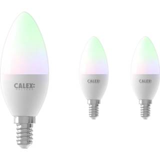 👉 Kaars Voordeelpak 3x Calex Smart LED Lamp E14 5W 470lm 2200-4000K RGB + CCT | Tuya Wi-Fi 8719157029131