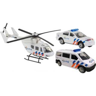 👉 Helikopter metaal multikleur Speelgoed 112 Politie Set 3-delig- 16 Cm En Autos 7 8719538311091