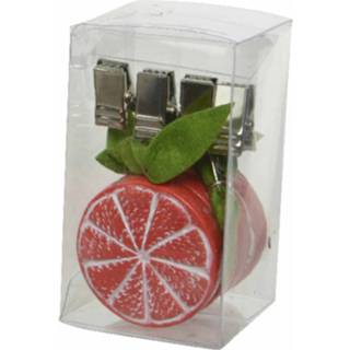 👉 Tafelkleedgewicht 8x Grapefruit tafelkleedgewichtjes fruit thema