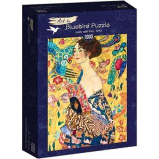 👉 Puzzel legpuzzels vrouwen Gustave Klimt - Lady with Fan (1000 stukjes) 3663384600951