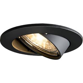 👉 Inbouwspot zwart aluminium Smart kantelbaar incl. Wifi GU10 - Edu