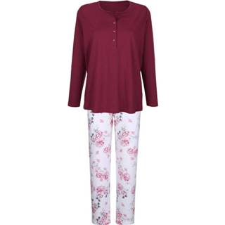 👉 Pyjama rood Comtessa Bordeaux::Zilvergrijs