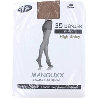 Panty's active mannen Manouxx Panty Shiny 35 Den Naturel (Maat: L-XL) 8716766085039 8716766085022