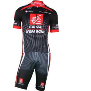 👉 Fiets shirt active fietskleding mannen CAISSE D'EPARGNE Set (fietsshirt + fietsbroek), voor heren, 4260588086940