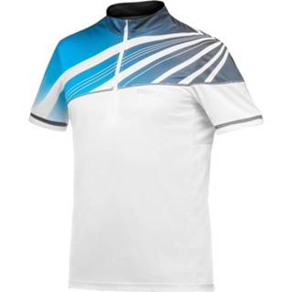 CRAFT MTB-shirt Performance Bike Loosefit, wit-blauw fietsshirt met korte mouwen