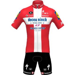 👉 Fietsshirt active DECEUNINCK QUICK-STEP Deense kampioen 2021 (fietsshirt + fietsbroek) Set (2 stuk 4260627180332