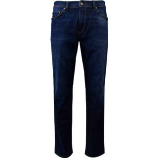 👉 Spijker broek active blauw Duetz Tailors 1857 5-pocket jeans in stretch Donkerblauw 8719902072382