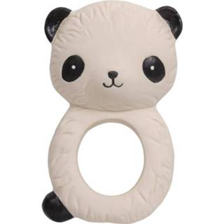 👉 Bijtring rubber bruin A Little Lovely Company Panda J 8719033867864
