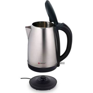 👉 Waterkoker zwart RVS zilverkleurig Alpina - Snoerloos Strixregeling 1,7 L Zwart/ 8711252187341