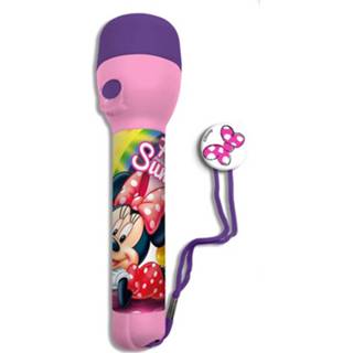 👉 Roze paars kunststof meisjes Disney Led-zaklamp Minnie Mouse 9 Cm Roze/paars 8435507818728