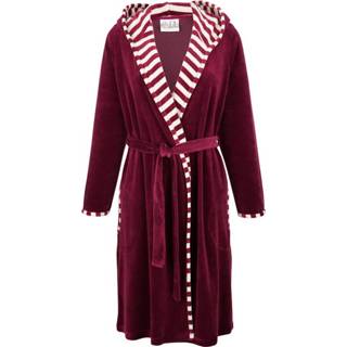 👉 Badjas rood Miss Ulrike Bordeaux::Ecru