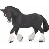 👉 Zwart multi plastic kunststof kinderen active Decoratie Shire paard 15 cm