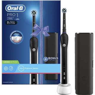 👉 Zwart Oral-B PRO 1 750 Black Edition + Reisetui 4210201203988