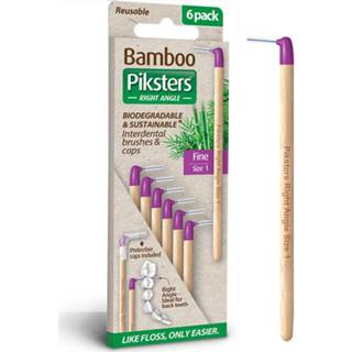 👉 Paars Bamboo Piksters Interdental Brushes - Fine 9336628004375