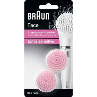 👉 Braun Face 80-s Extra Sensitive vervangende borstelkoppen - 2 stuks 4210201121275
