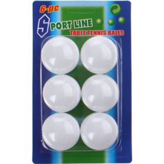 Kunststof wit Set Van 6 Stuks Tafeltennis Pingpong Bal 8720147999921