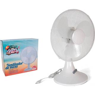 👉 Tafelventilator witte wit Gerimport - 40 Cm 45w Tafel Ventilator Fan 3-snelheden Kantoor/bureau Ventilatoren 8430540426251