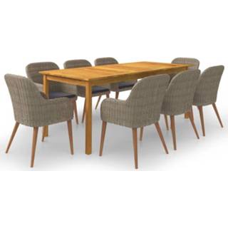 👉 Tuinset bruin active 9-delige 8720286339497