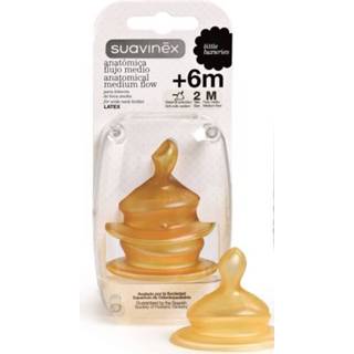 👉 Speen m Suavinex 2 Fysiologische Spenen - Gemiddelde Flow Latex + 6 8426420028622