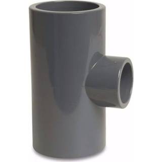 👉 Lijmmof grijs active T-stuk 90 graden PVC-U 160 mm x 140 16 bar 4019305027670