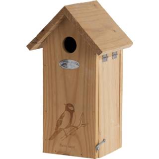 👉 Vogelhuisje Vogelhuisje/nestkastje koolmees met silhouet 30 cm