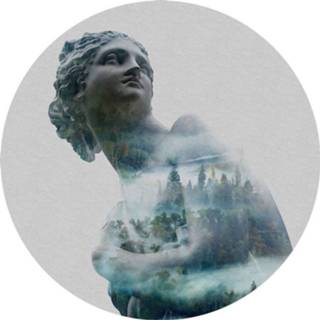 Fotobehang Komar Gaia 125x125cm Rond 4036834090487