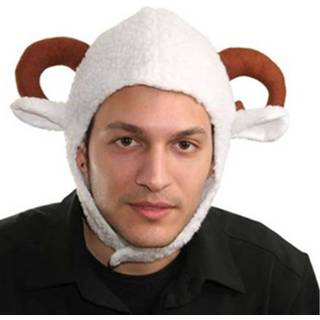 👉 Muts wit bruin textiel Witbaard Ram Wit/bruin One-size 8423667067513