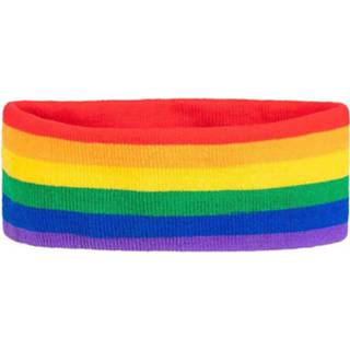 👉 Hoofdband polyester multikleur Boland Regenboog Polyester/elastaan One-size 8712026018984