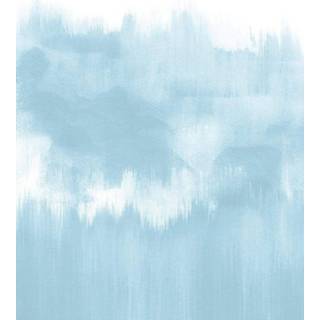 👉 Fotobehang blauw Wizard+genius Brush Strokes Light Blue Vlies 192x260cm 4-banen 4063129076840