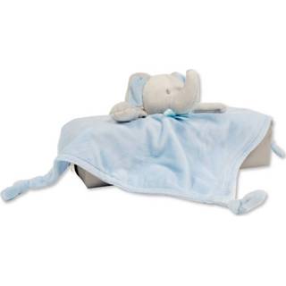 👉 Knuffeldoek blauw polyester Nursery Time Knuffeldoekje Olifant 30 Cm 5035320625386
