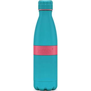 👉 Thermosfles turkoois RVS Boddels Twee+ Drinkfles - 0,5 Lite Turquoise/framboos 4260570972565