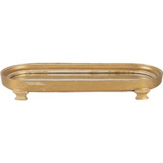 👉 Goudkleurig kunststof polyresin Clayre & Eef Bonbonniere 6pr3236 36*4*13 Cm - 8717459773424