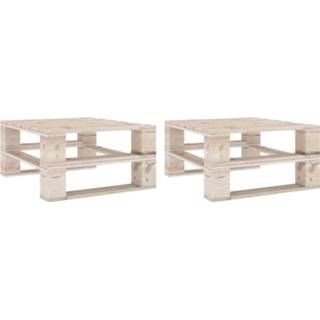 👉 Terrastafel grenenhout hout bruin Vidaxl Tuintafels 2 St Pallet Geïmpregneerd 8720286299357