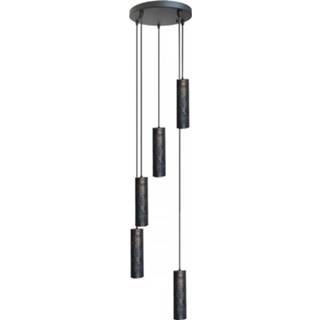 👉 Hanglamp zwart bruin Freelight Forato 5 lichts Ø 30 cm Vide 8720143021732