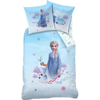 👉 Dekbedovertrek blauw katoen Disney Frozen Destiny - Eenpersoons 140 X 200 Cm 3272760466113