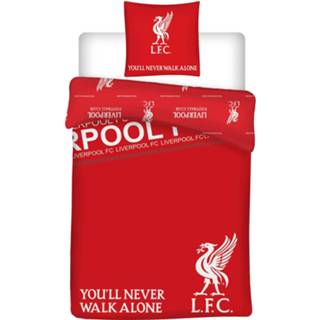 👉 Dekbedovertrek rood katoen Liverpool Fc - Eenpersoons 140 X 200 Cm 5425039189932