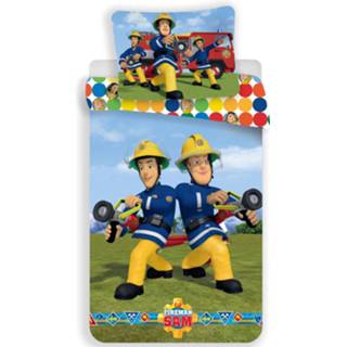 👉 Dekbedovertrek katoen multikleur Brandweerman Sam Stippen - Eenpersoons 140 X 200 Cm 8592753024560