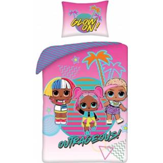 👉 Dekbedovertrek katoen roze Lol Surprise! Outrageous - Eenpersoons 140 X 200 Cm Multi 5902729047302