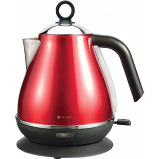 👉 Waterkoker bordeaux rood RVS turkoois Kassel - Retro 1,7l 5902340932247