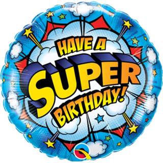 👉 Folie blauw Folat Ballon Have A Super Birthday 45 Cm 71444416214