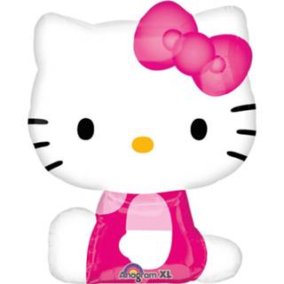 👉 Folieballon roze wit Anagram Hello Kitty Junior 56 X 69 Cm Roze/wit 26635217538